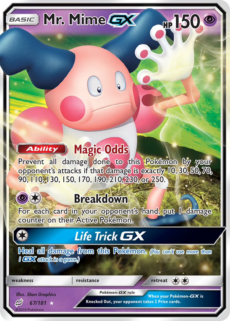 Mr. Mime GX (67/181) [Sun & Moon: Team Up] | I Want That Stuff Brandon