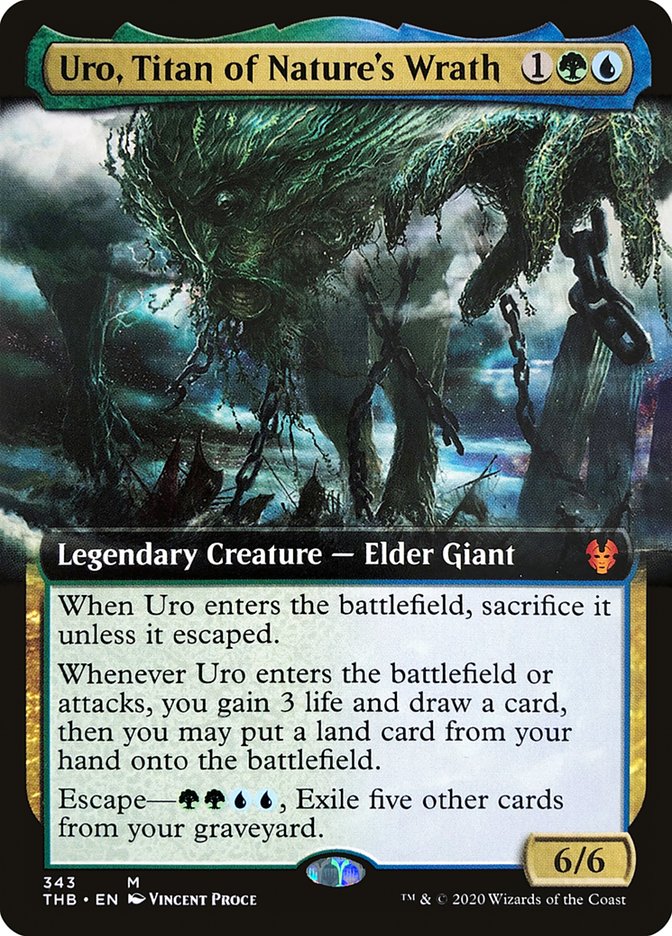 Uro, Titan of Nature's Wrath (Extended Art) [Theros Beyond Death] | I Want That Stuff Brandon