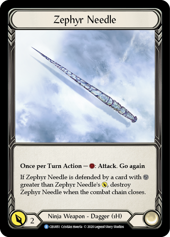Zephyr Needle [CRU051] 1st Edition Normal | I Want That Stuff Brandon