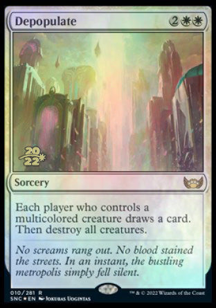 Depopulate [Streets of New Capenna Prerelease Promos] | I Want That Stuff Brandon