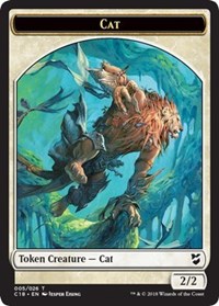 Cat // Soldier Double-Sided Token [Commander 2018 Tokens] | I Want That Stuff Brandon