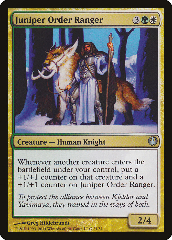 Juniper Order Ranger [Duel Decks: Knights vs. Dragons] | I Want That Stuff Brandon