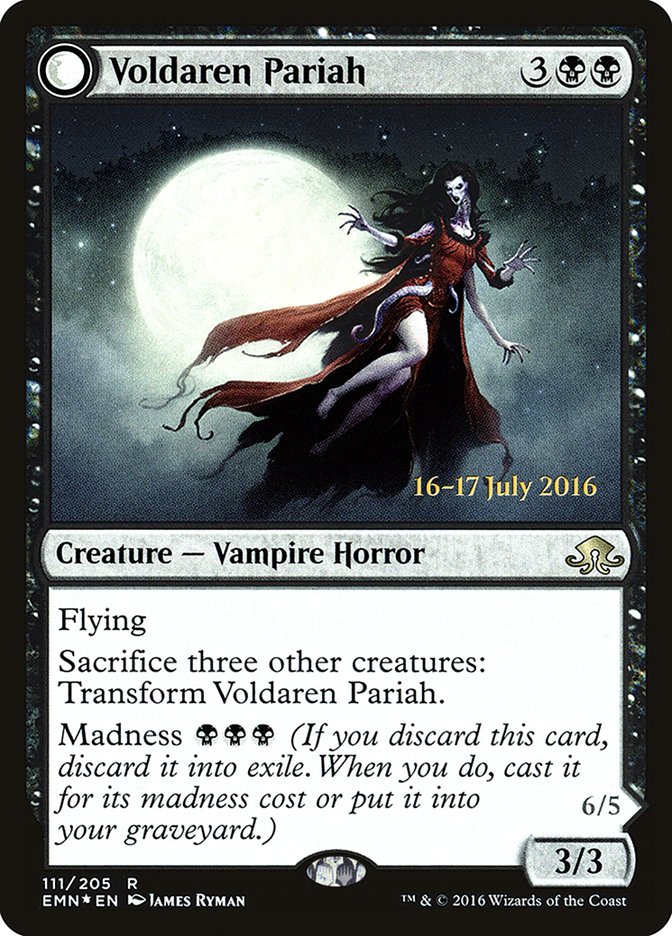 Voldaren Pariah // Abolisher of Bloodlines [Eldritch Moon Prerelease Promos] | I Want That Stuff Brandon