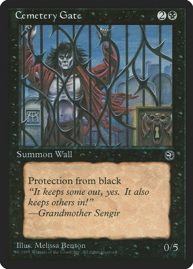 Cemetery Gate (Grandmother Sengir Flavor Text) [Homelands] | I Want That Stuff Brandon