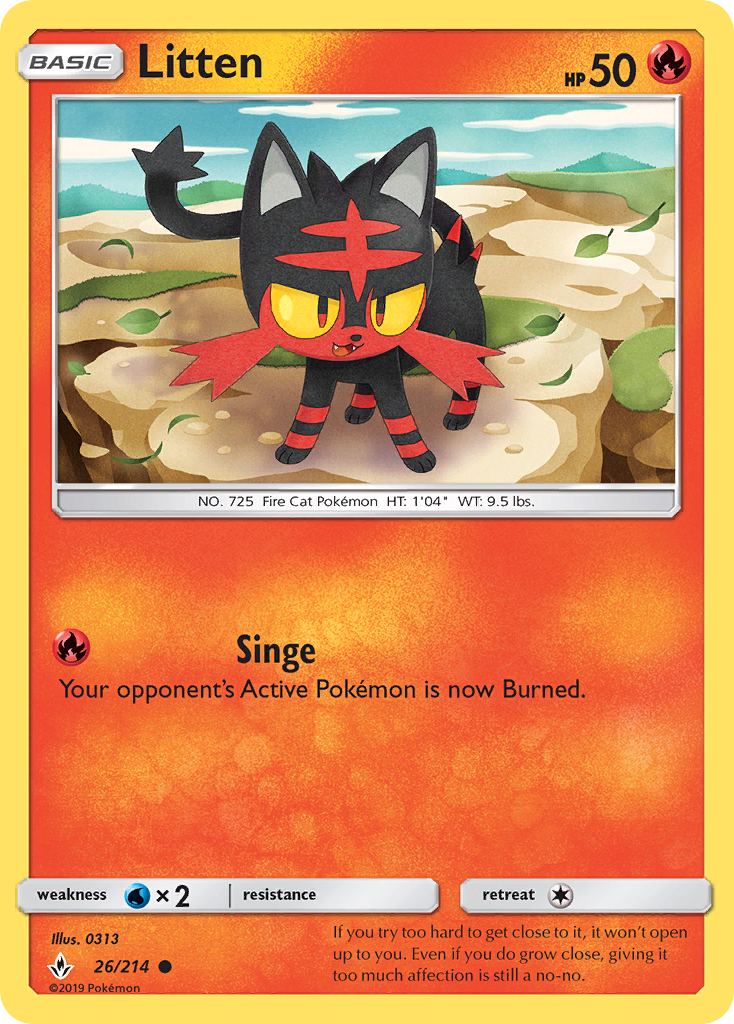 Litten (26/214) [Sun & Moon: Unbroken Bonds] | I Want That Stuff Brandon