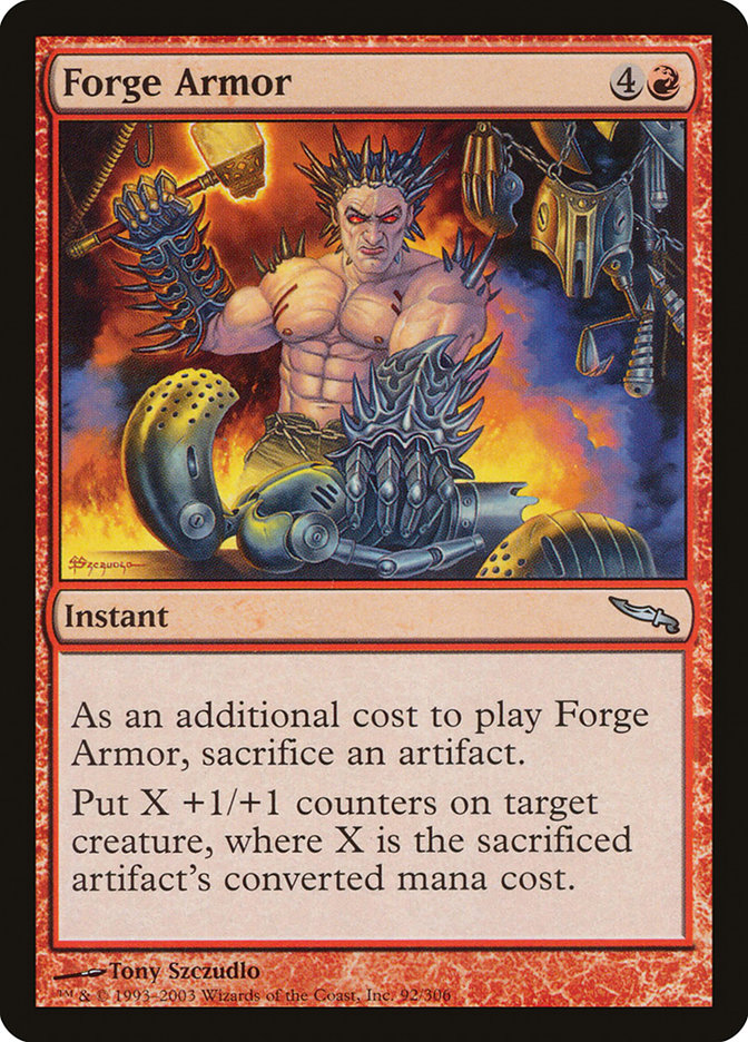 Forge Armor [Mirrodin] | I Want That Stuff Brandon