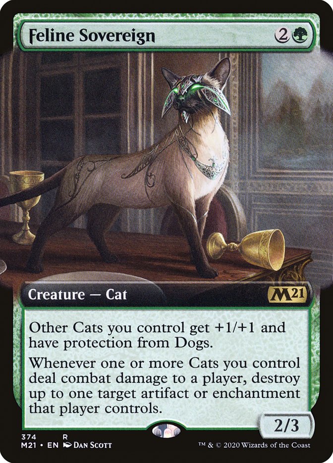 Feline Sovereign (Extended Art) [Core Set 2021] | I Want That Stuff Brandon