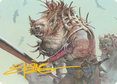 Gnoll Art Card (Gold-Stamped Signature) [Dungeons & Dragons: Adventures in the Forgotten Realms Art Series] | I Want That Stuff Brandon