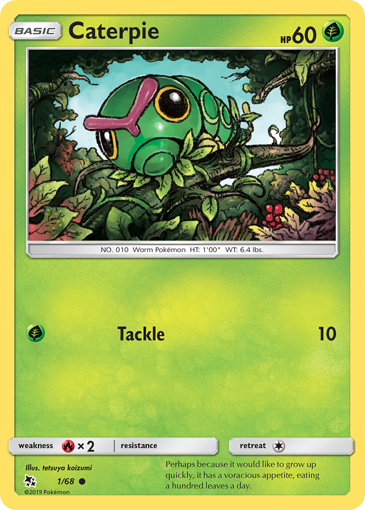 Caterpie (1/68) [Sun & Moon: Hidden Fates] | I Want That Stuff Brandon