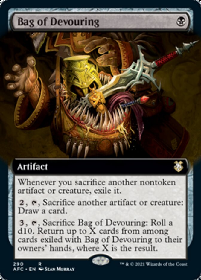Bag of Devouring (Extended Art) [Dungeons & Dragons: Adventures in the Forgotten Realms Commander] | I Want That Stuff Brandon