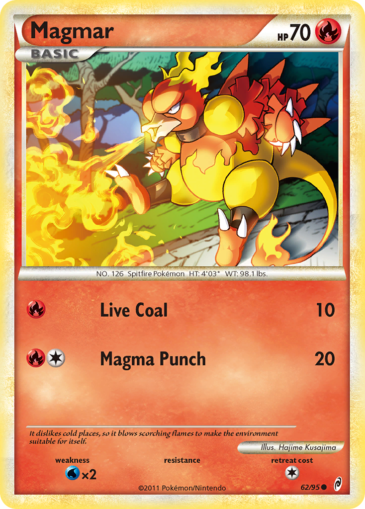 Magmar (62/95) [HeartGold & SoulSilver: Call of Legends] | I Want That Stuff Brandon