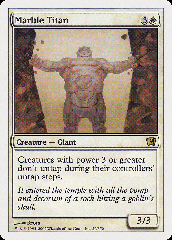 Marble Titan [Ninth Edition] | I Want That Stuff Brandon