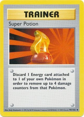 Super Potion (90/102) [Base Set Shadowless Unlimited] | I Want That Stuff Brandon
