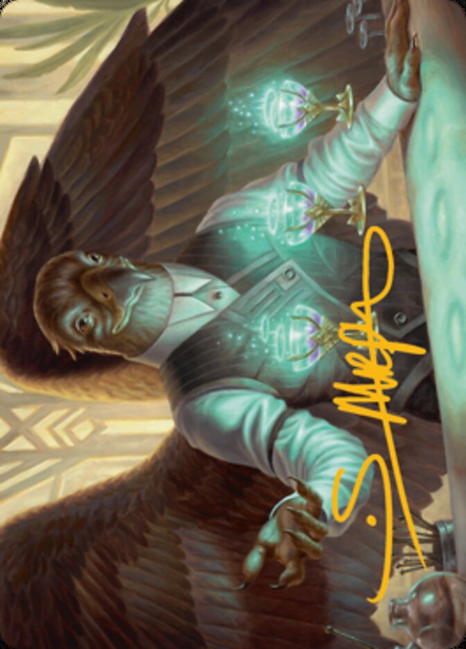 Speakeasy Server Art Card (Gold-Stamped Signature) [Streets of New Capenna Art Series] | I Want That Stuff Brandon