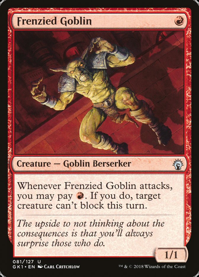 Frenzied Goblin [Guilds of Ravnica Guild Kit] | I Want That Stuff Brandon
