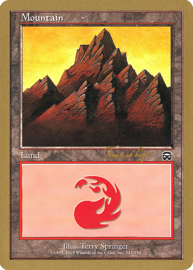 Mountain (343) (Tom van de Logt) [World Championship Decks 2001] | I Want That Stuff Brandon