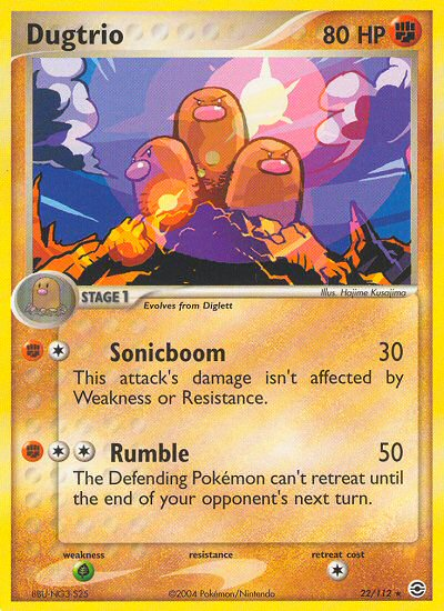 Dugtrio (22/112) [EX: FireRed & LeafGreen] | I Want That Stuff Brandon