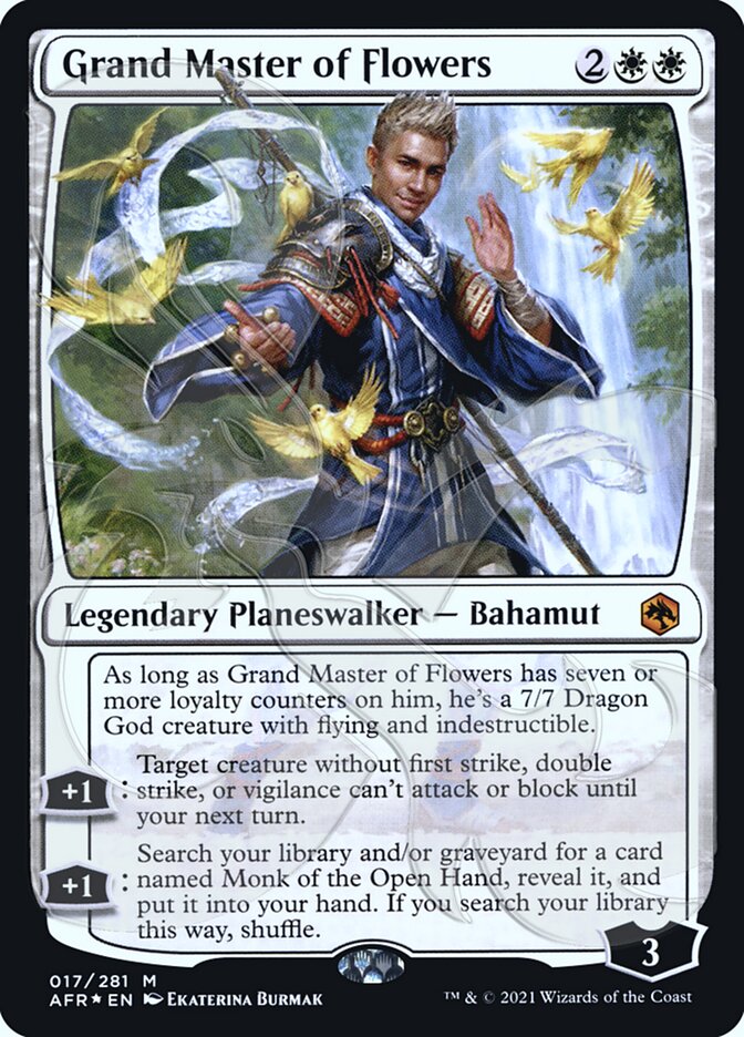 Grand Master of Flowers (Ampersand Promo) [Dungeons & Dragons: Adventures in the Forgotten Realms Promos] | I Want That Stuff Brandon