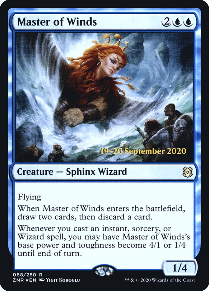 Master of Winds [Zendikar Rising Prerelease Promos] | I Want That Stuff Brandon