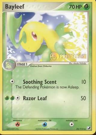 Bayleef (35/115) (Prerelease Promo) [Nintendo: Black Star Promos] | I Want That Stuff Brandon