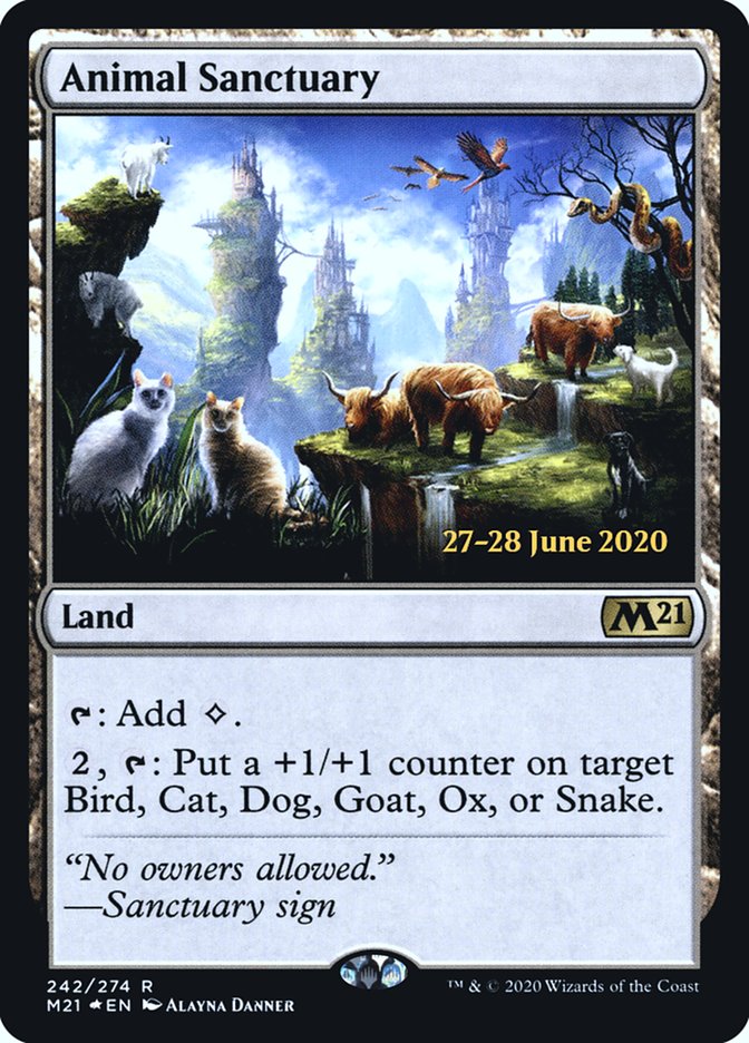 Animal Sanctuary [Core Set 2021 Prerelease Promos] | I Want That Stuff Brandon