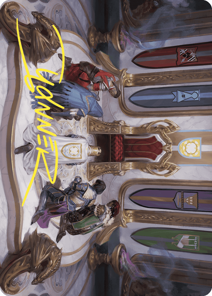 Throne of Eldraine Art Card (Gold-Stamped Signature) [Wilds of Eldraine Art Series] | I Want That Stuff Brandon