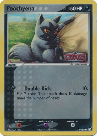 Poochyena (58/108) (Stamped) [EX: Power Keepers] | I Want That Stuff Brandon
