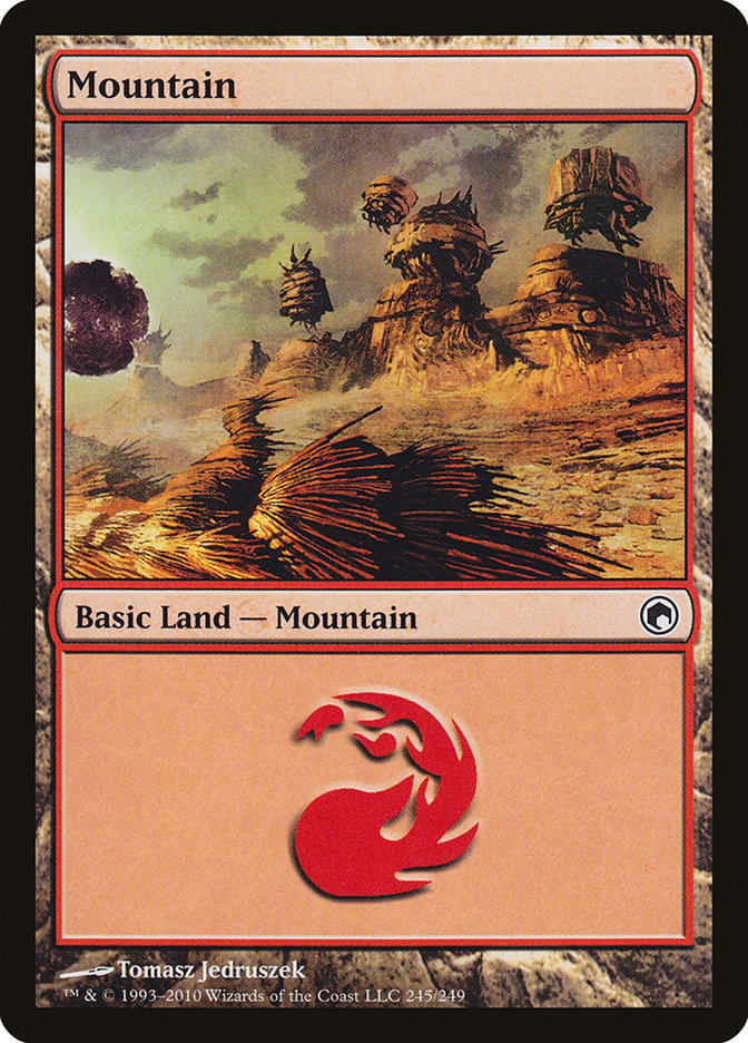 Mountain (245) [Scars of Mirrodin] | I Want That Stuff Brandon