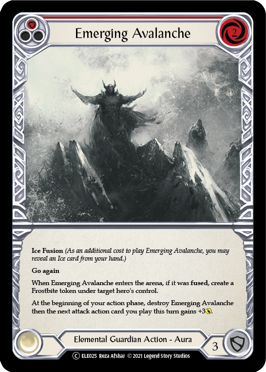 Emerging Avalanche (Red) [U-ELE025] Unlimited Rainbow Foil | I Want That Stuff Brandon