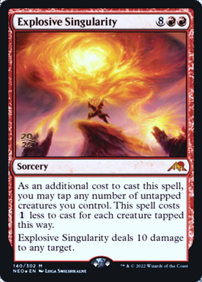 Explosive Singularity [Kamigawa: Neon Dynasty Prerelease Promos] | I Want That Stuff Brandon