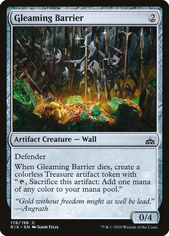 Gleaming Barrier [Rivals of Ixalan] | I Want That Stuff Brandon