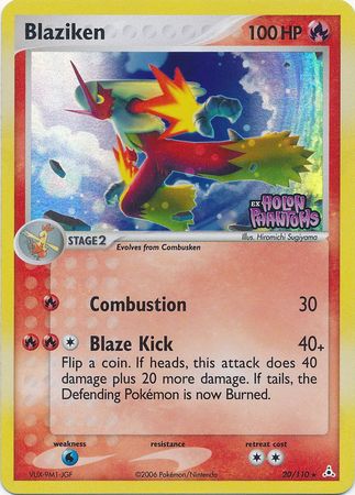 Blaziken (20/110) (Stamped) [EX: Holon Phantoms] | I Want That Stuff Brandon