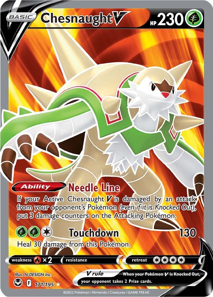 Chesnaught V (171/195) [Sword & Shield: Silver Tempest] | I Want That Stuff Brandon