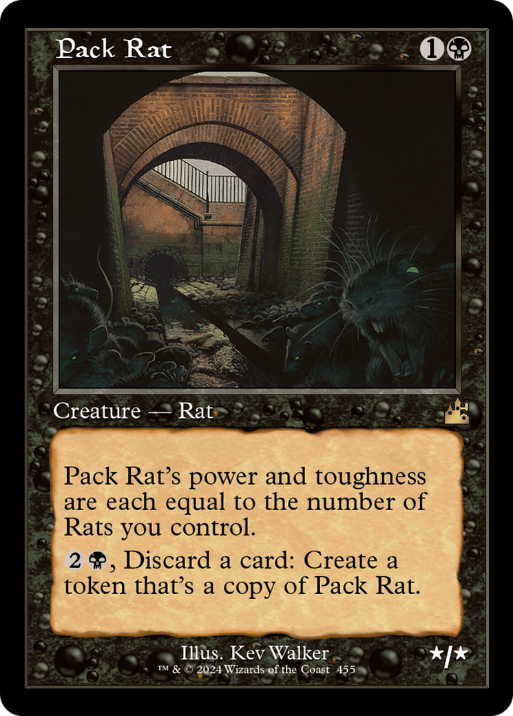 Pack Rat (Retro Frame) [Ravnica Remastered] | I Want That Stuff Brandon