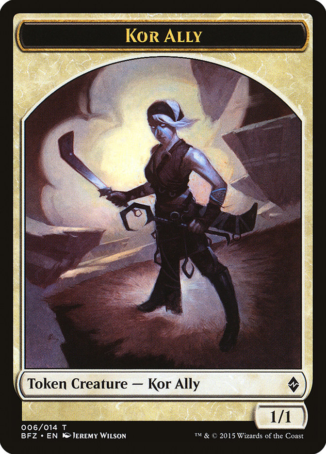 Kor Ally Token [Battle for Zendikar Tokens] | I Want That Stuff Brandon