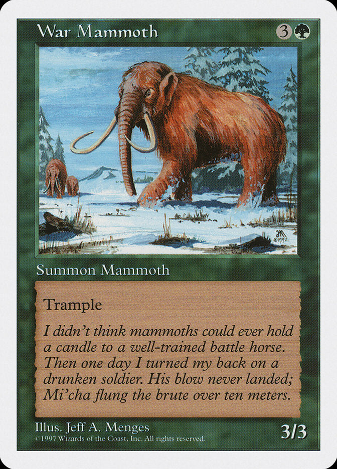 War Mammoth [Fifth Edition] | I Want That Stuff Brandon