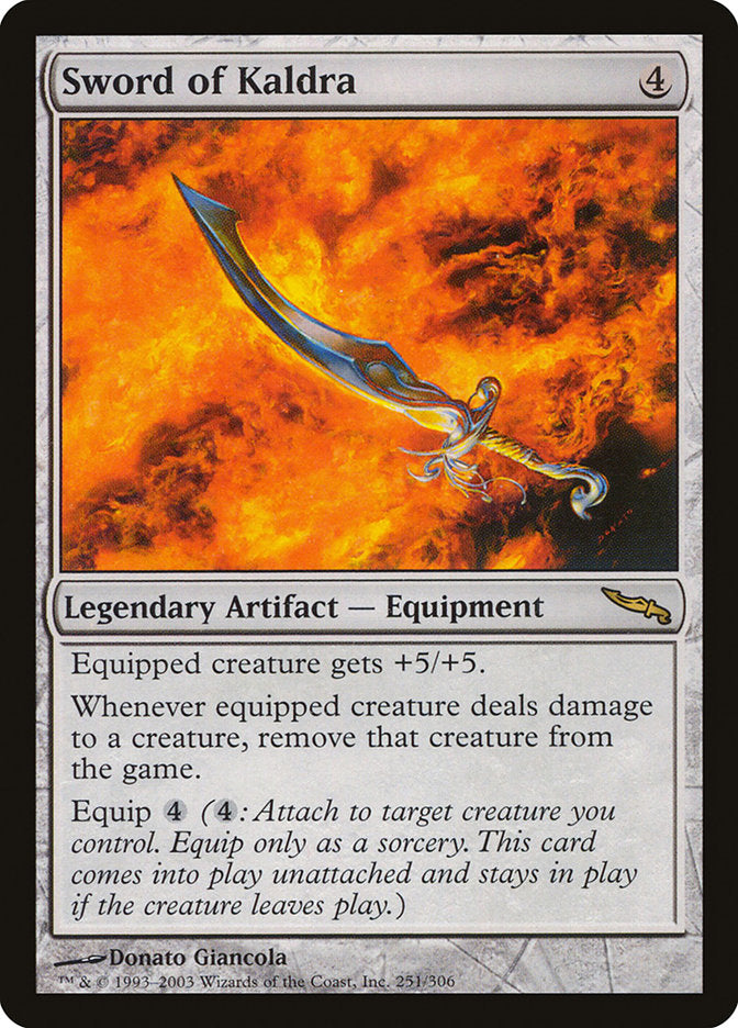 Sword of Kaldra [Mirrodin] | I Want That Stuff Brandon