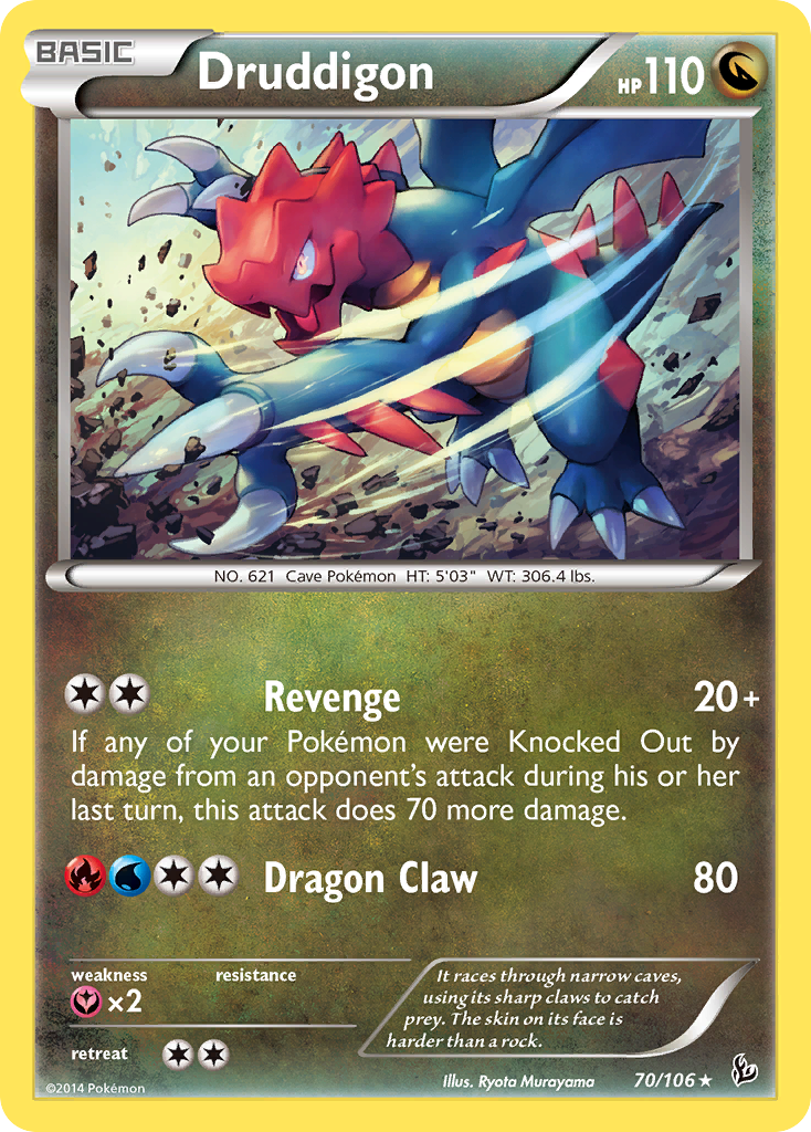 Druddigon (70/106) [XY: Flashfire] | I Want That Stuff Brandon