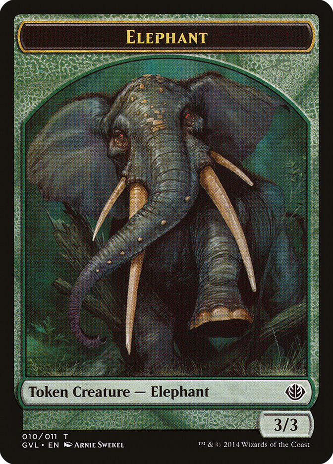 Elephant Token (Garruk vs. Liliana) [Duel Decks Anthology Tokens] | I Want That Stuff Brandon