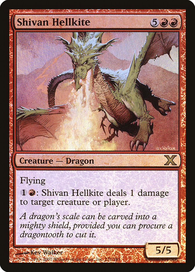 Shivan Hellkite (Premium Foil) [Tenth Edition] | I Want That Stuff Brandon