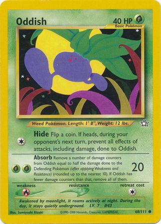 Oddish (68/111) [Neo Genesis Unlimited] | I Want That Stuff Brandon