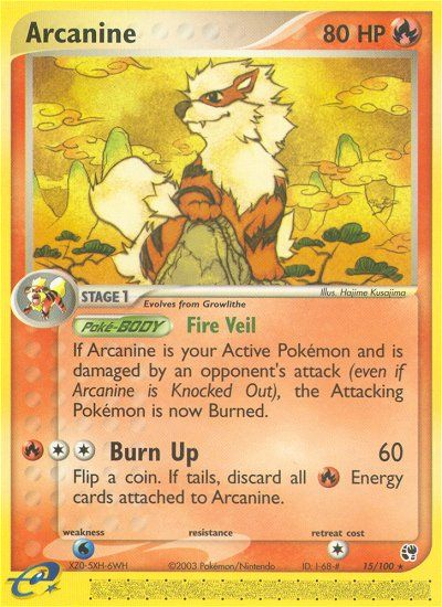 Arcanine (15/100) [EX: Sandstorm] | I Want That Stuff Brandon