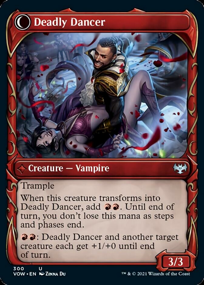 Alluring Suitor // Deadly Dancer (Showcase Fang Frame) [Innistrad: Crimson Vow] | I Want That Stuff Brandon