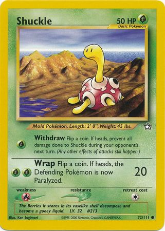 Shuckle (72/111) [Neo Genesis Unlimited] | I Want That Stuff Brandon