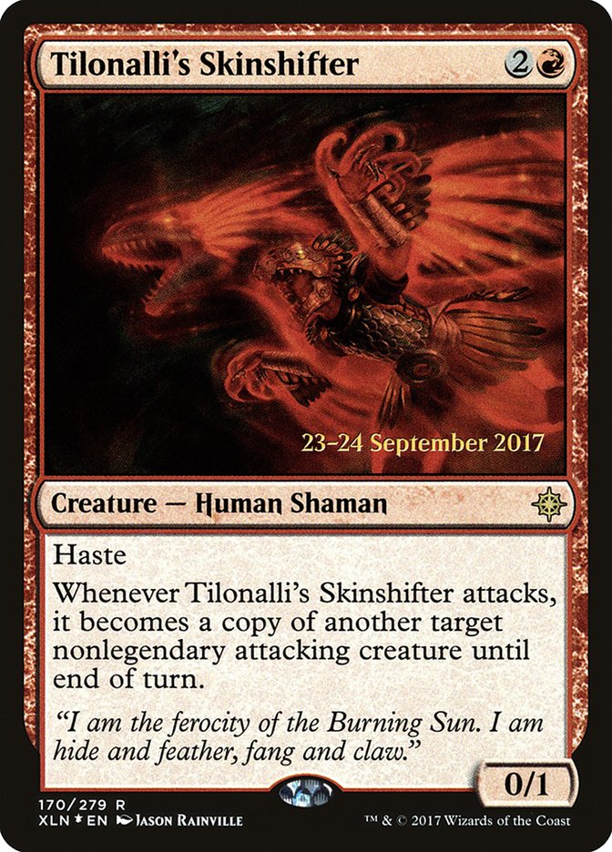 Tilonalli's Skinshifter [Ixalan Prerelease Promos] | I Want That Stuff Brandon