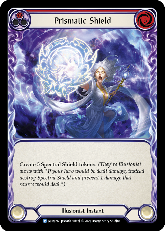 Prismatic Shield (Red) [MON092] 1st Edition Normal | I Want That Stuff Brandon