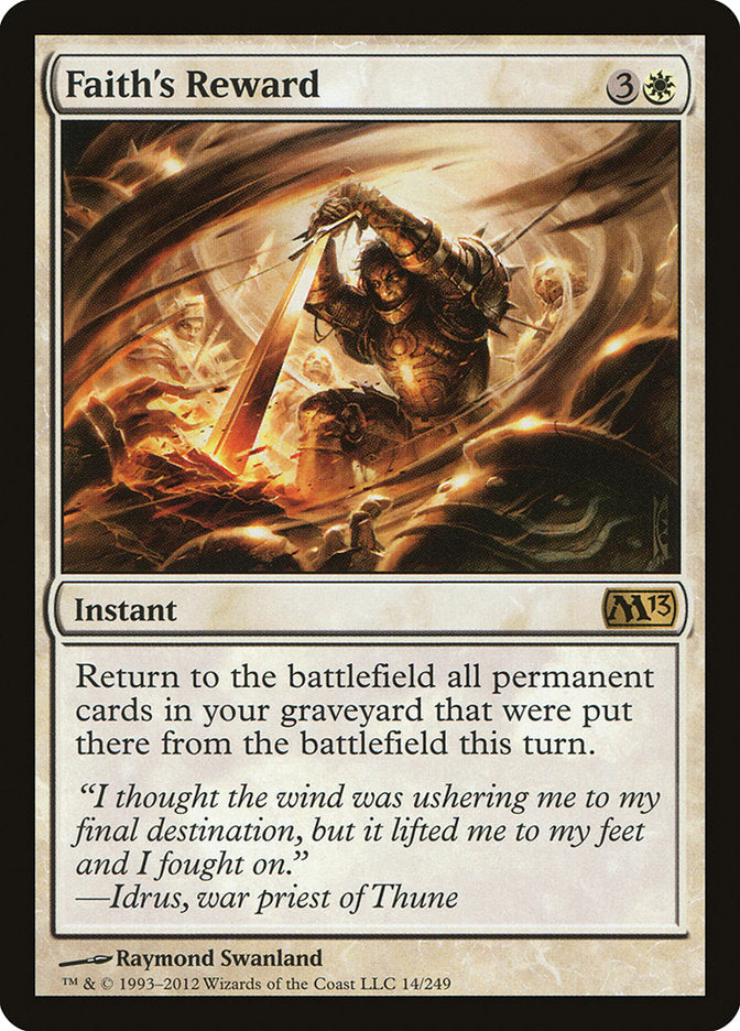 Faith's Reward [Magic 2013] | I Want That Stuff Brandon