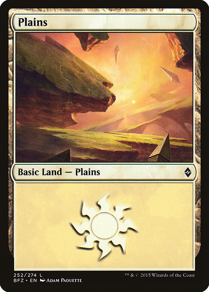 Plains (252a) [Battle for Zendikar] | I Want That Stuff Brandon