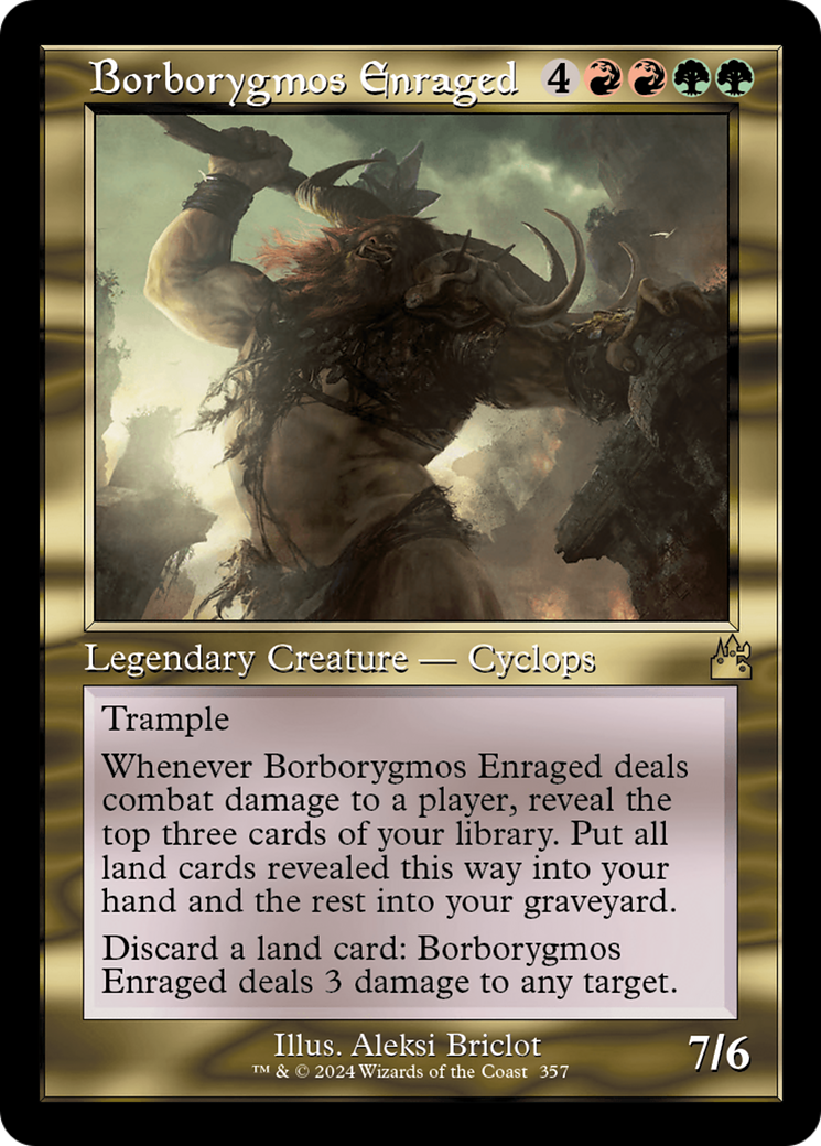 Borborygmos Enraged (Retro Frame) [Ravnica Remastered] | I Want That Stuff Brandon