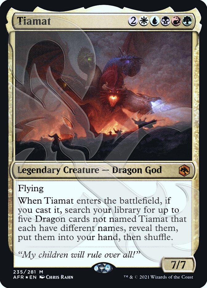 Tiamat (Ampersand Promo) [Dungeons & Dragons: Adventures in the Forgotten Realms Promos] | I Want That Stuff Brandon